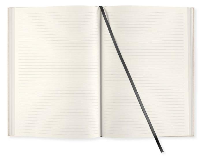 Linjerad Notebook A4 192 sidor Rough Linen
