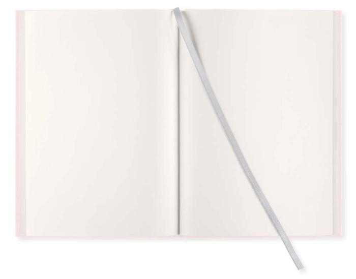 Olinjerad Blank Book A5 - 128 sidor Dusty Rose