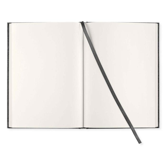 Olinjerad Blank Book A5 - 128 sidor Transparent Black