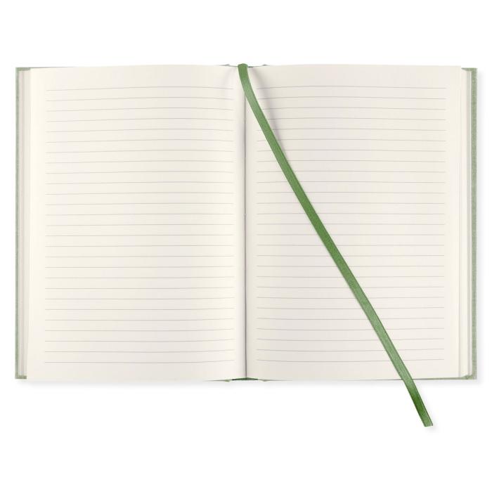 Linjerad Notebook A5 256 sidor Green Leaf