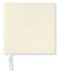 Olinjerad Blank Book 185x185 Off White