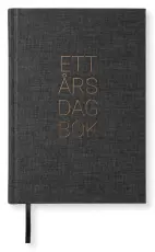 1-&aring;rsdagbok A5 Transparent Black 