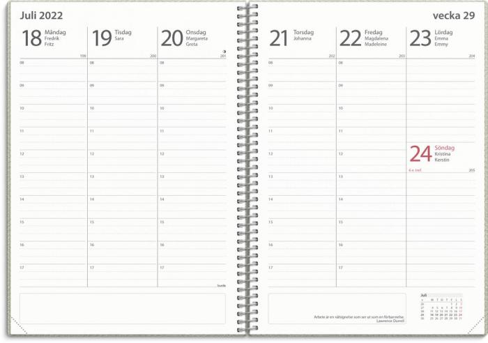 Kalender 22/23 Study A5 Twist grön