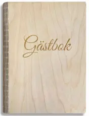 Kalenderkungen G&auml;stbok i Bj&ouml;rk st&aring;ende 170x240mm - Kalenderkungen.se