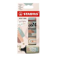 Överstrykningspenna Stabilo Boss Mini Naturevibes 5-pack