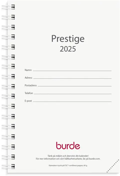 Prestige kalenderrefill 2025 