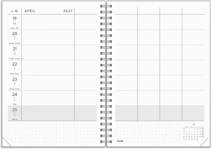 Kalender Plan more 2027