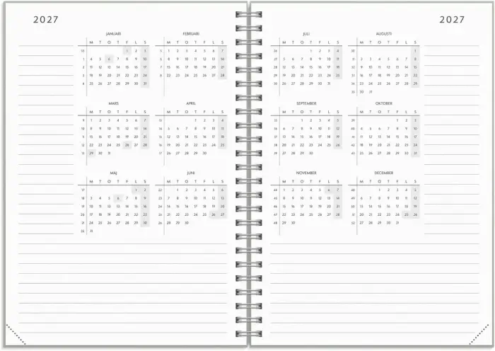 Kalender Plan more 2027