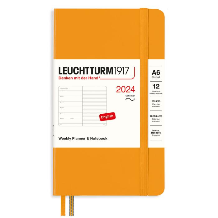 Kalender Leuchtturm1917 vecka/notes Soft A6 Rising Sun 2024