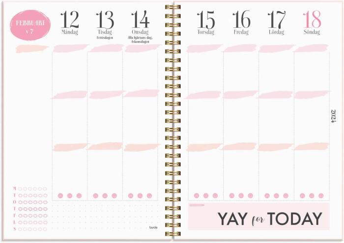 Life planner Pink A5 2023-2024
