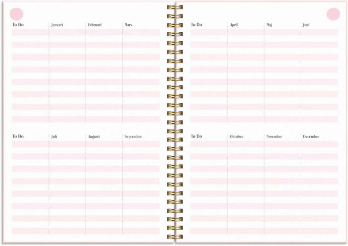 Life planner Pink A5 2023-2024