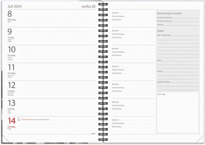 Träningskalender A5 2023-2024