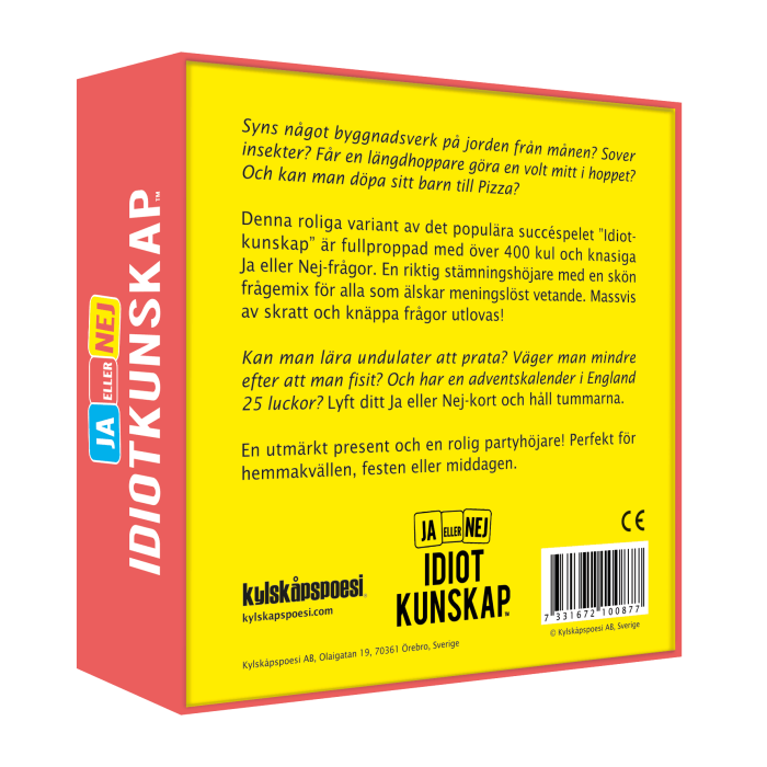 Spel Idiotkunskap - ja eller nej
