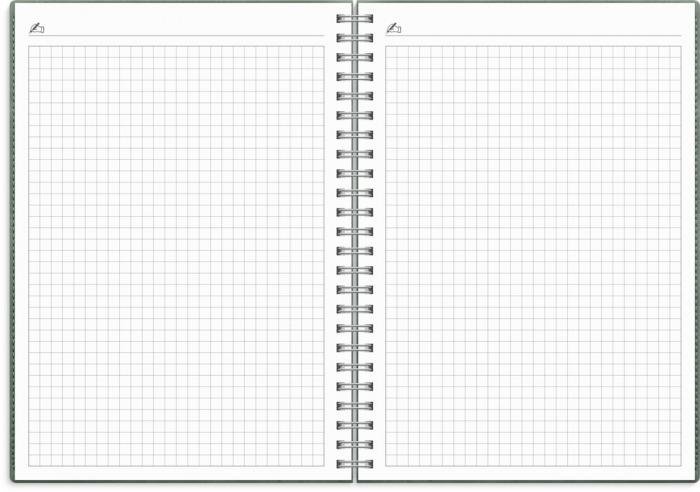 Kalender Study A5 Twist grön 2026-2027