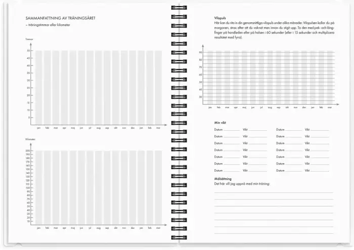 Kalender 2027 Träningskalendern A5