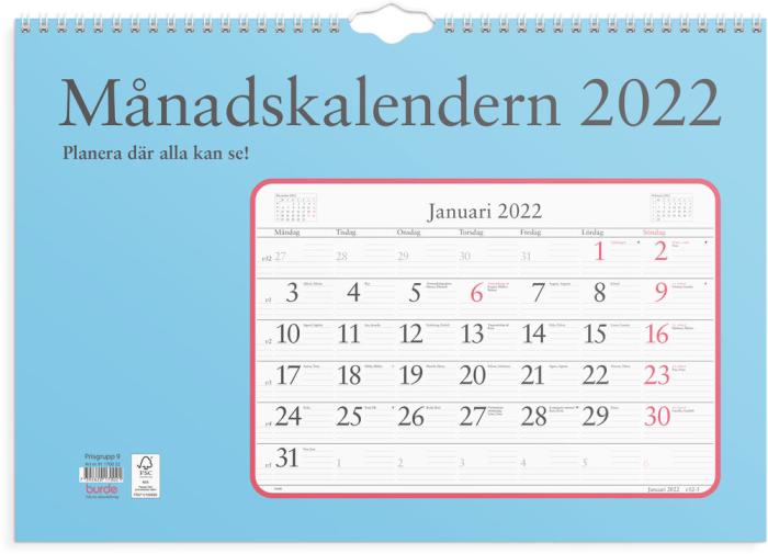 Månadskalendern 2022