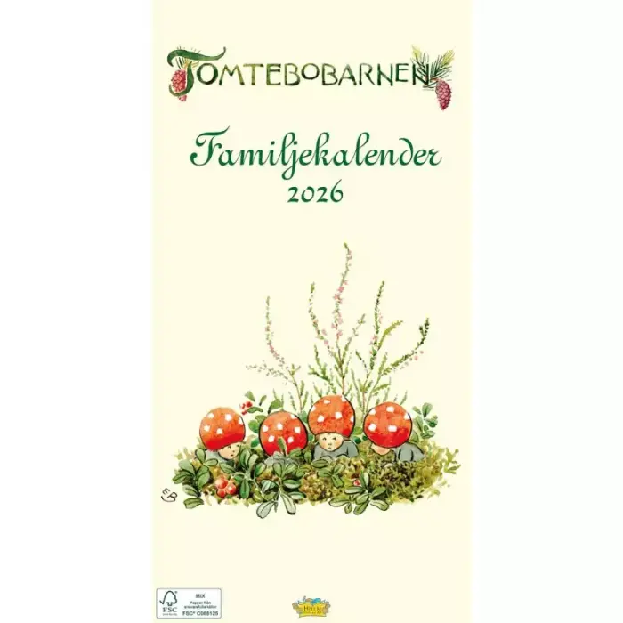 Väggkalender Tomtebobarnen 2026