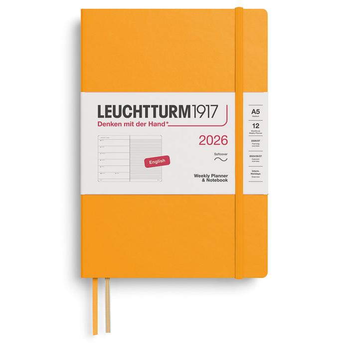 Kalender Leuchtturm1917 A5 vecka/notes Soft Rising Sun 2026