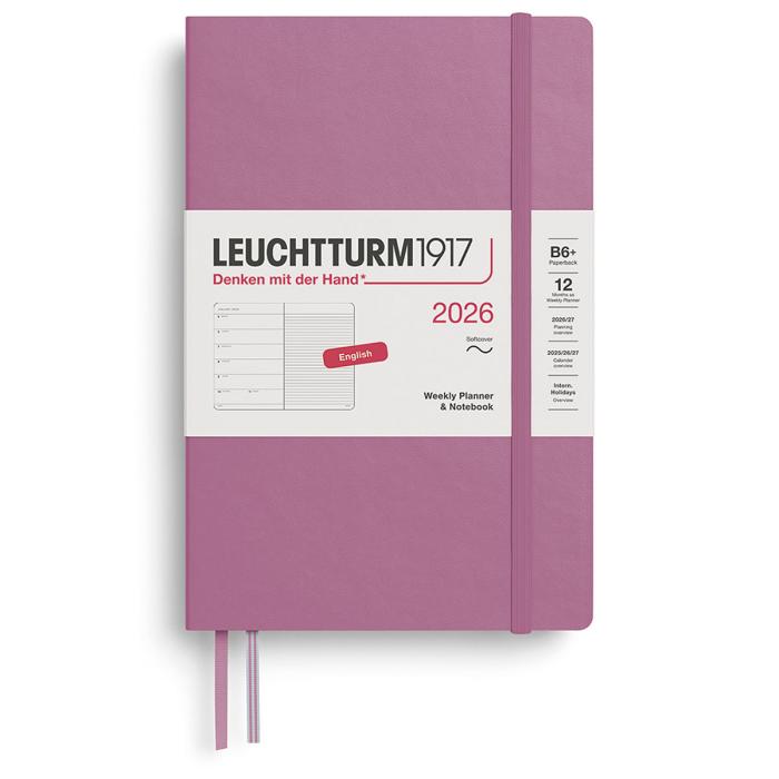 Kalender Leuchtturm1917 vecka/notes B6 Soft Dusty Rose 2026