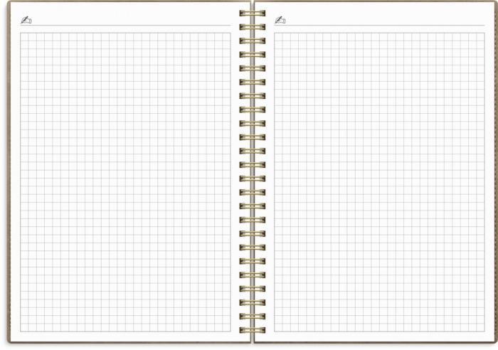 Kalender Study A5 Twist mocca 2026-2027