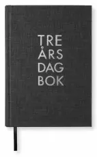 3-&aring;rsdagbok A5 Transparent Black 