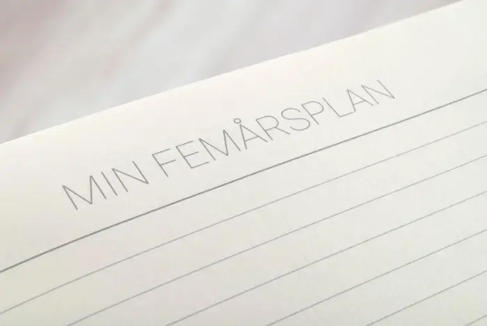 5-årsdagbok Dark Denim