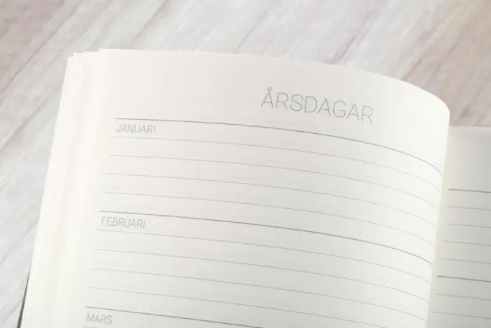 5-årsdagbok Dark Denim