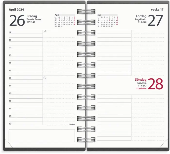 Agenda svart miljökartong 2024