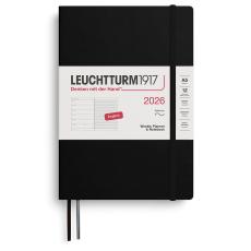 Leuchtturm1917 A5 vecka/notes Soft Black 2026