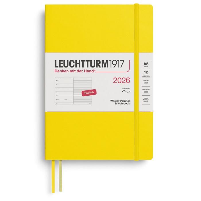 Kalender Leuchtturm1917 A5 vecka/notes Soft Lemon 2026