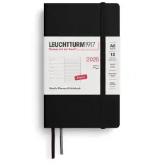 Kalender Leuchtturm1917 A6 vecka/notes Soft Black 2026