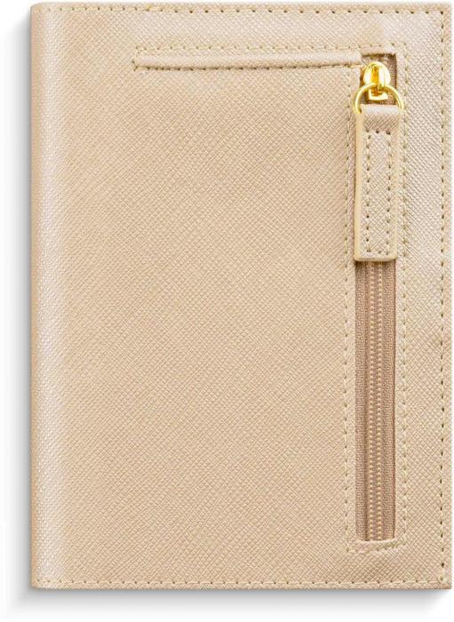 Mini Systemkalender beige konstläder Tora 2023