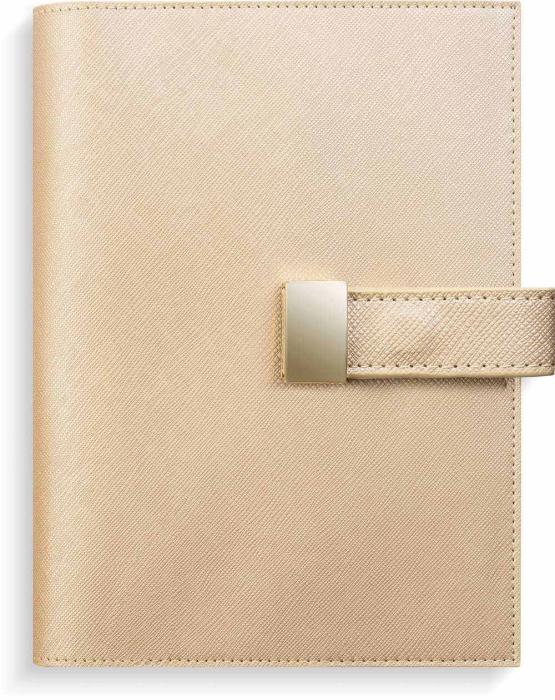 Mini Systemkalender beige konstläder Tora 2023