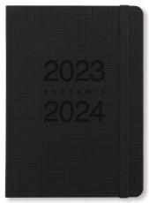 Kalender Letts Memo A6 svart studieåret 2023-2024