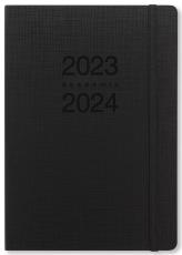 Kalender Letts Memo A5 svart studieåret 2023-2024