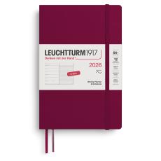 Leuchtturm1917 vecka/notes B6 Soft Port Red 2026