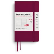 Leuchtturm1917 A6 vecka/notes Soft Port Red 2026