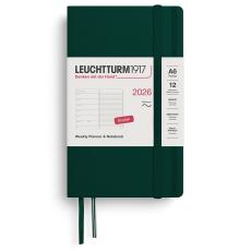 Leuchtturm1917 A6 vecka/notes Soft Forest Green 2026