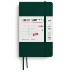 Kalender Leuchtturm1917 A6 vecka/notes Soft Forest Green 2026
