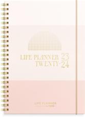 Life Planner Pink Horisontell 2023-2024