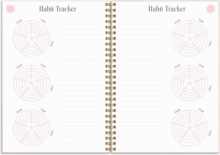 Life Planner Pink Horisontell 2023-2024