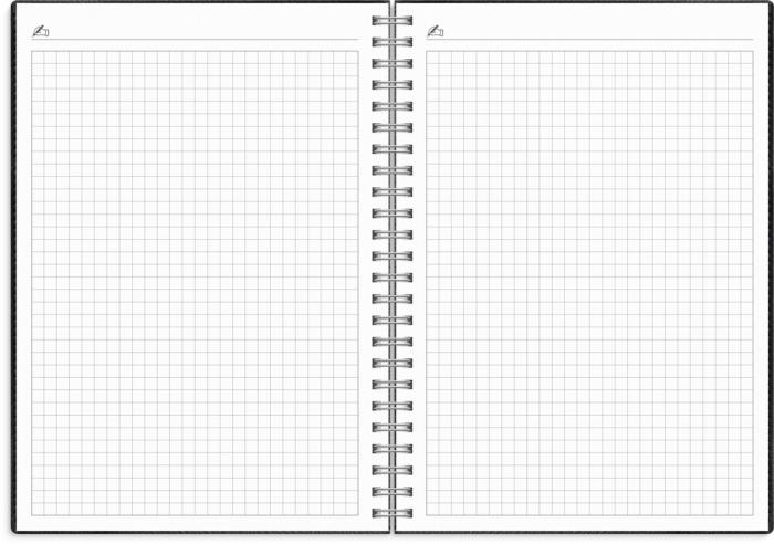 Kalender Study A5 Twist svart 2026-2027