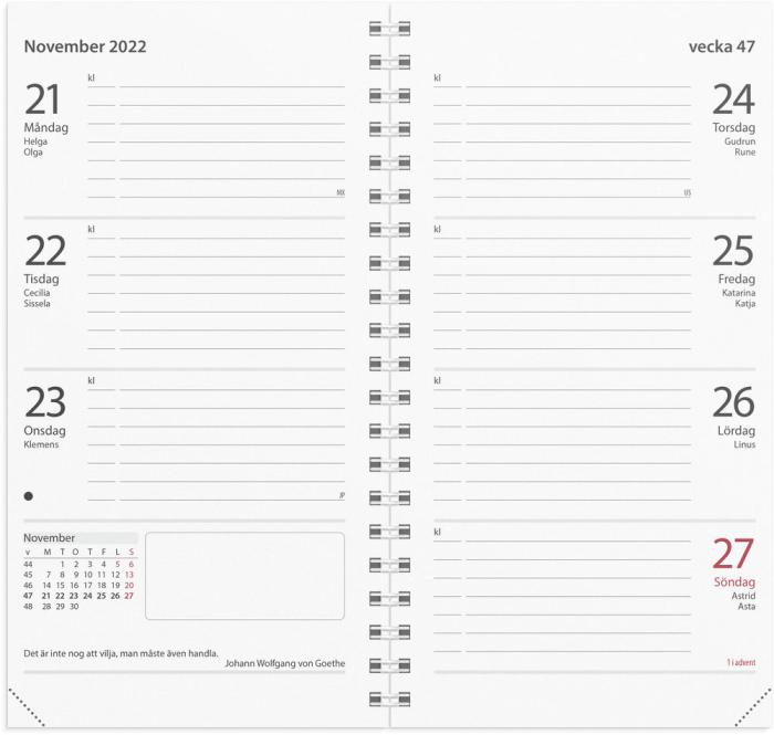 Planner kalendersats Master 2022