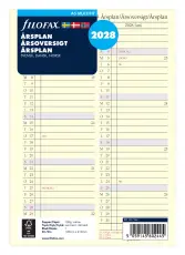 Filofax Årsplan A5 2028