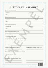 G&aring;vobrev, fastighet