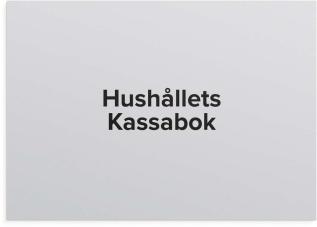 Hush&aring;llets kassabok - A4 - 297x210mm