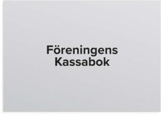F&ouml;reningens Kassabok - A4 - 297x210mm