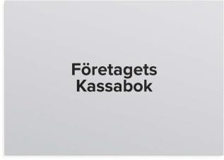 F&ouml;retagets kassabok - A4 - 297x210mm