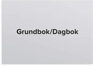 Grunddagbok/ Dagbok A4 liggande 