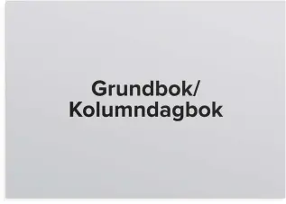 Grundagbok/kolumndagbok - A4 - 297x210mm